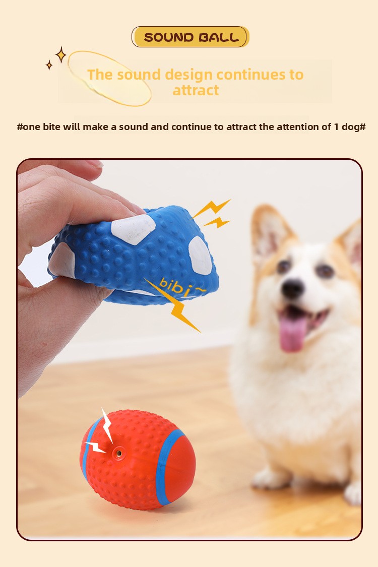 ZHAYA Pet Squeaky Interactive  - đánh giá và giá Rugby Training Ball