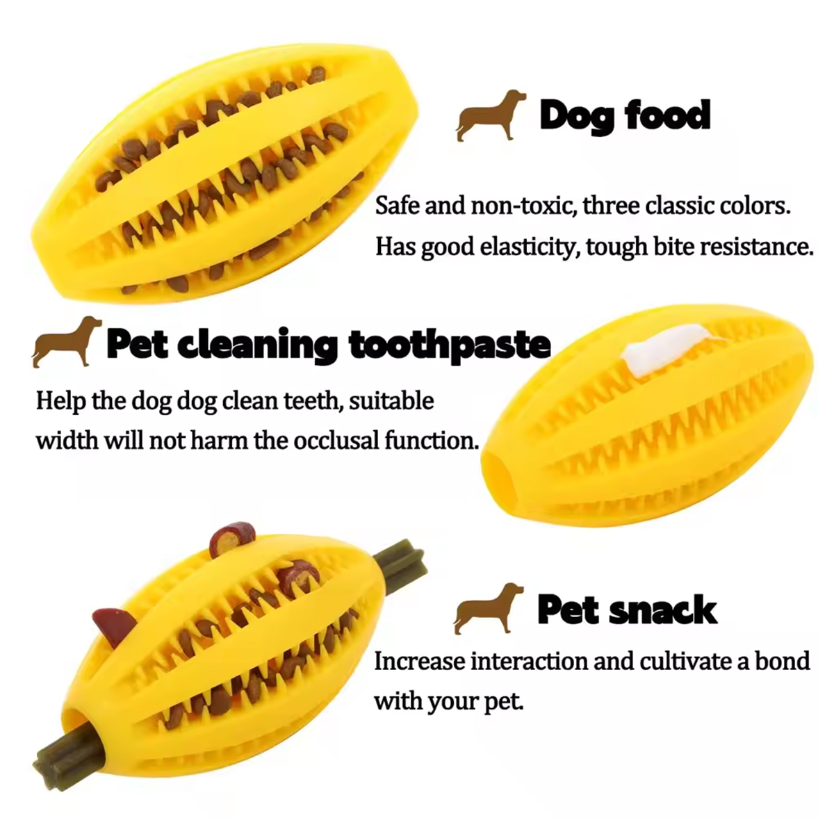 Dog Leaky Food Toy, Durable Te - đánh giá và giá Rugby Training Ball