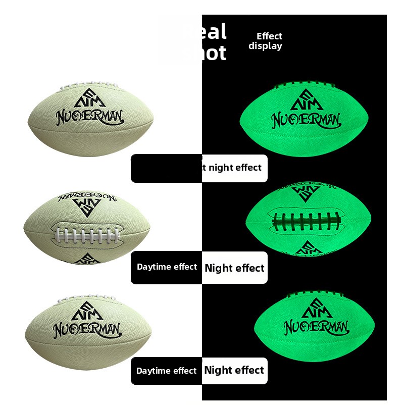 PU Night Light Rugby American  - đánh giá và giá Rugby Training Ball