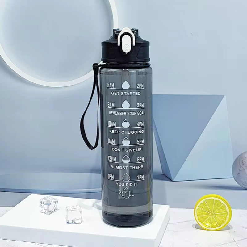 900ml Sports Bottle With Time  - đánh giá và giá Sports Equipment Types
