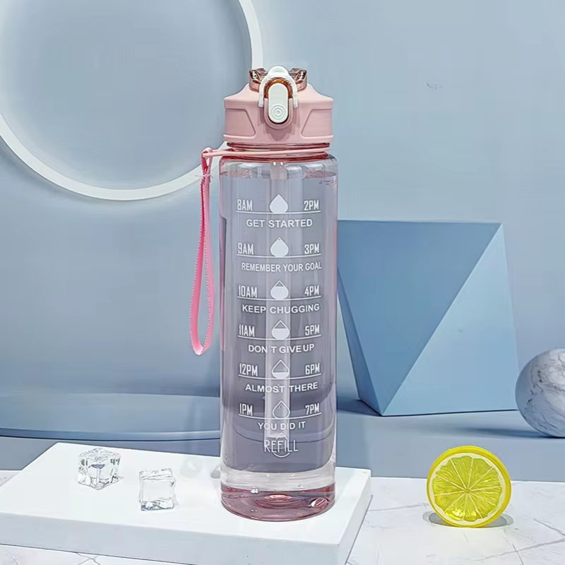 900ml Sports Bottle With Time  - đánh giá và giá Sports Equipment Types