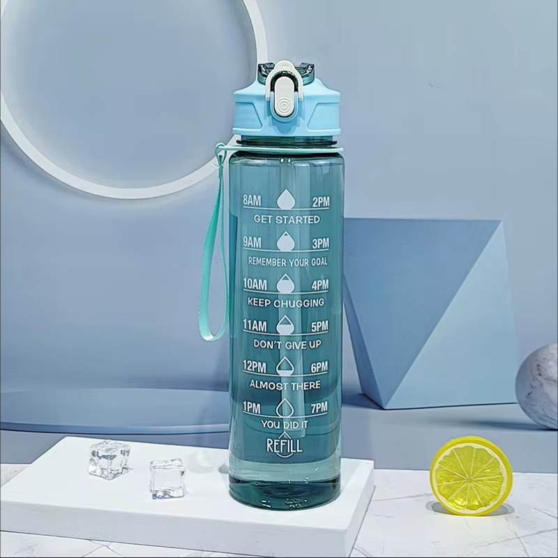 900ml Sports Bottle With Time  - đánh giá và giá Sports Equipment Types